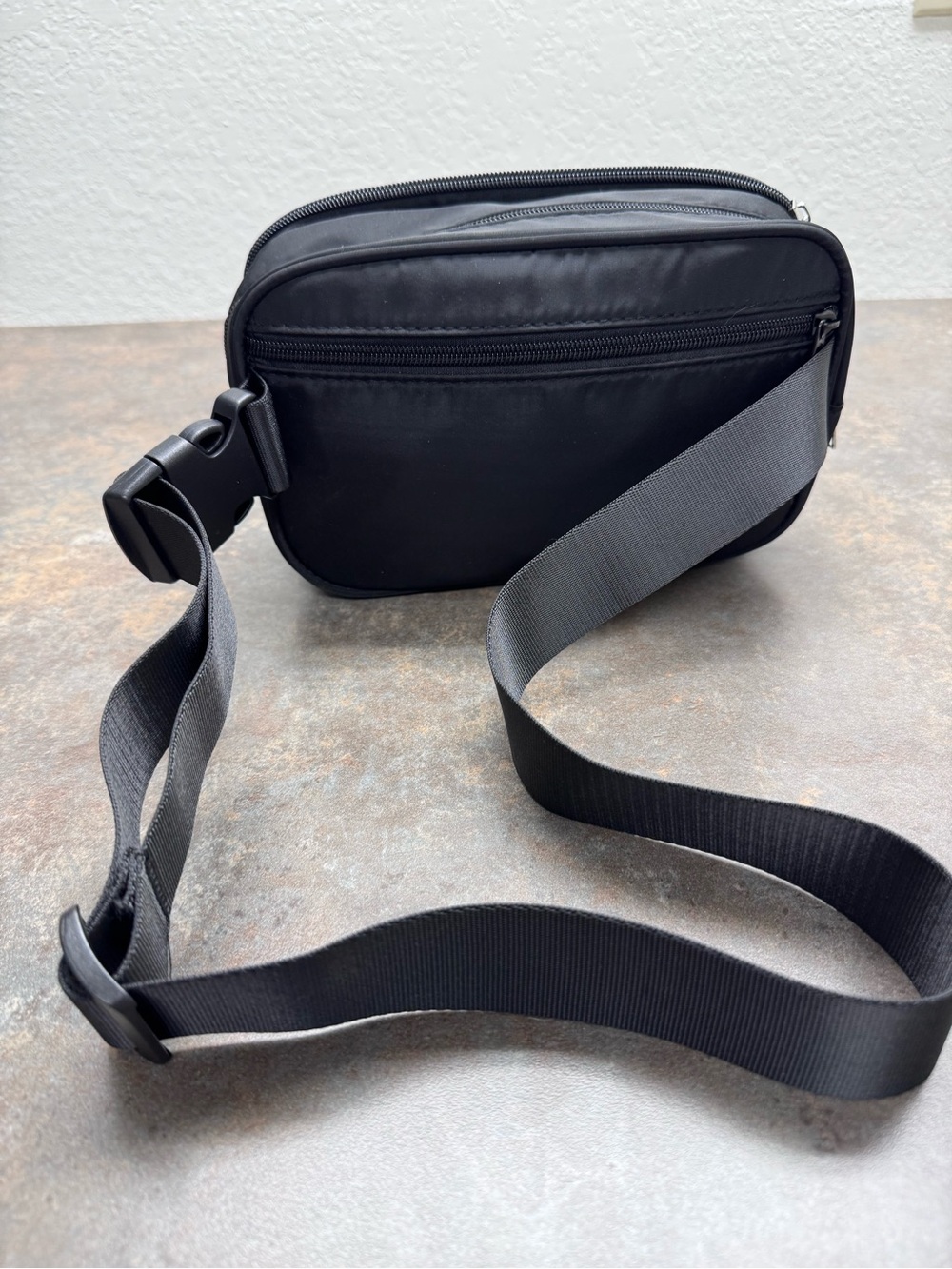 Men's Black Crossbody Sling Bag - Minimal Everyday Carry